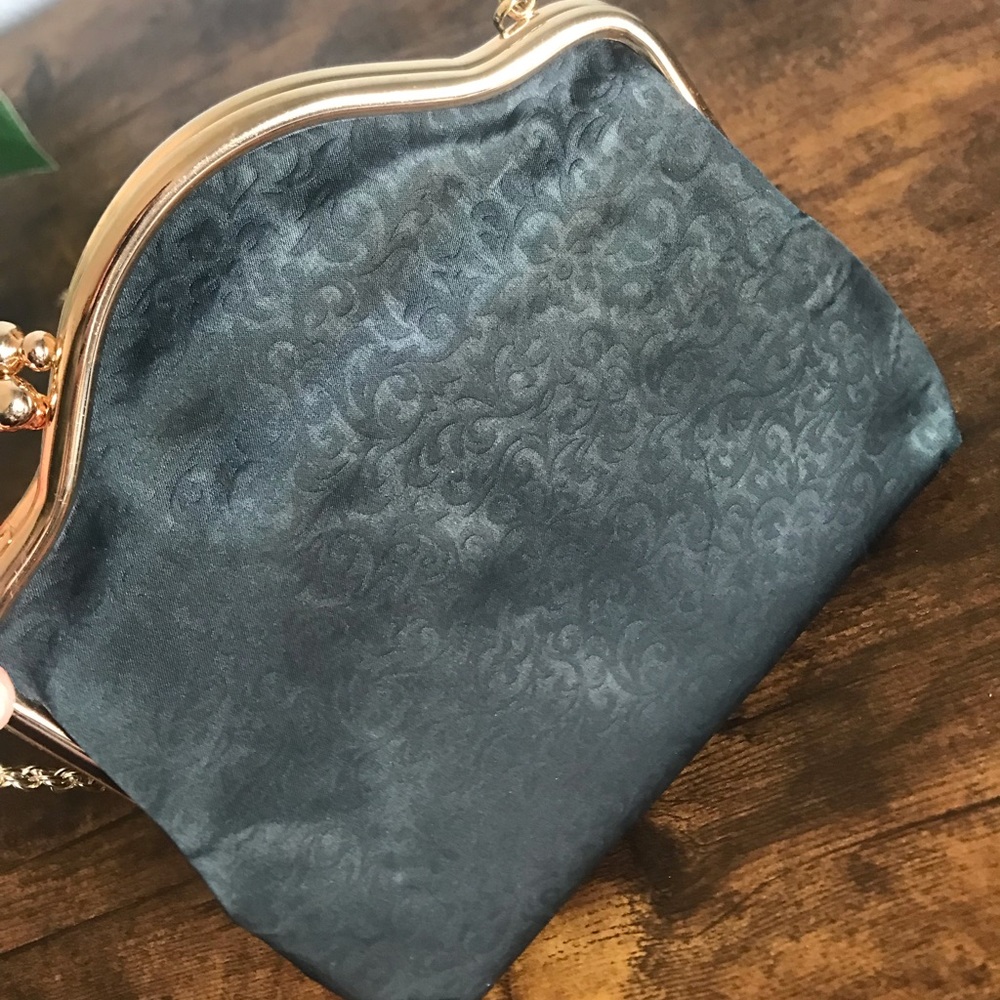 Vintage Black Pattern Clutch Shoulder Purse